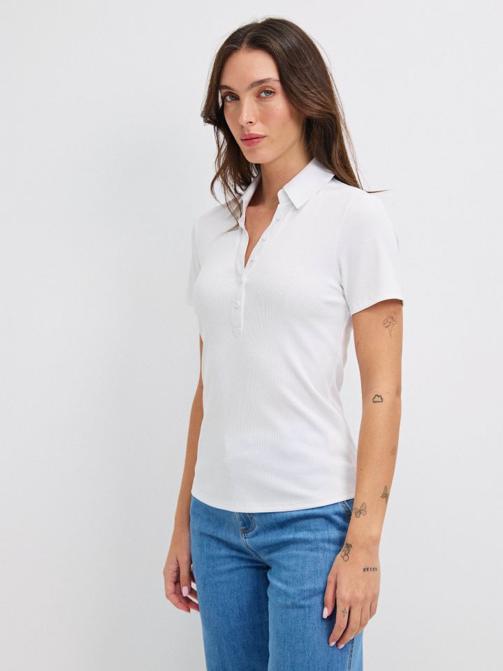 חולצה ריב שינה PROMO בצבע לבן