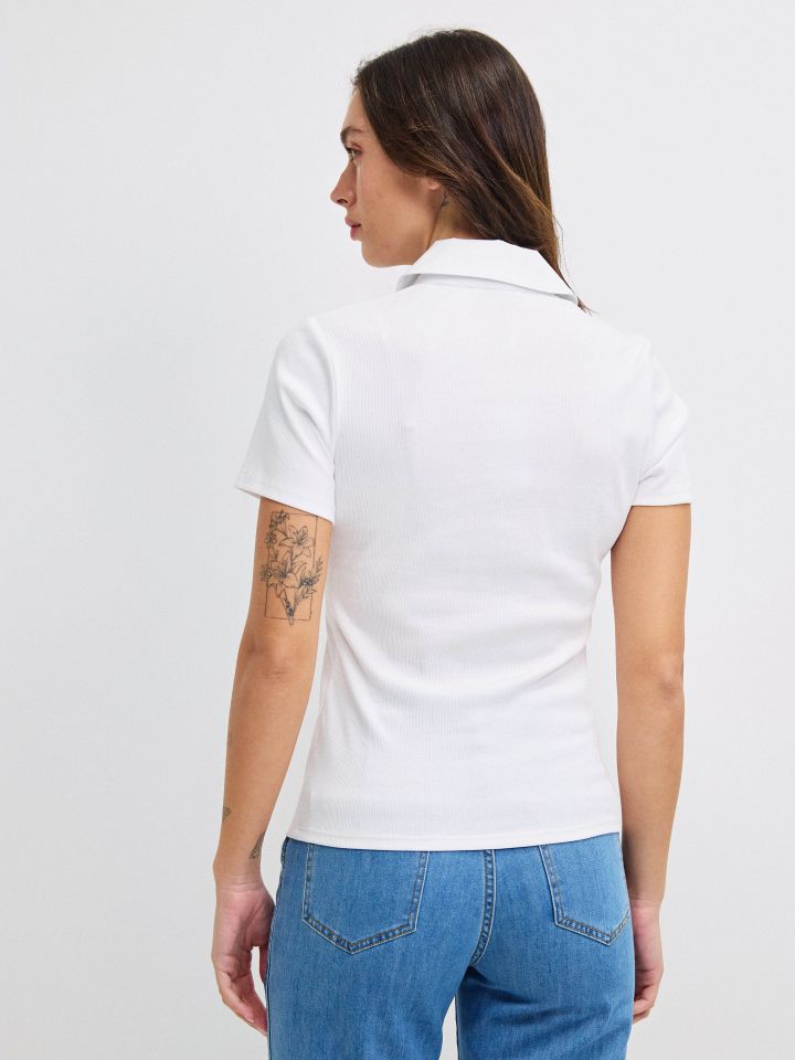 חולצה ריב שינה PROMO בצבע לבן