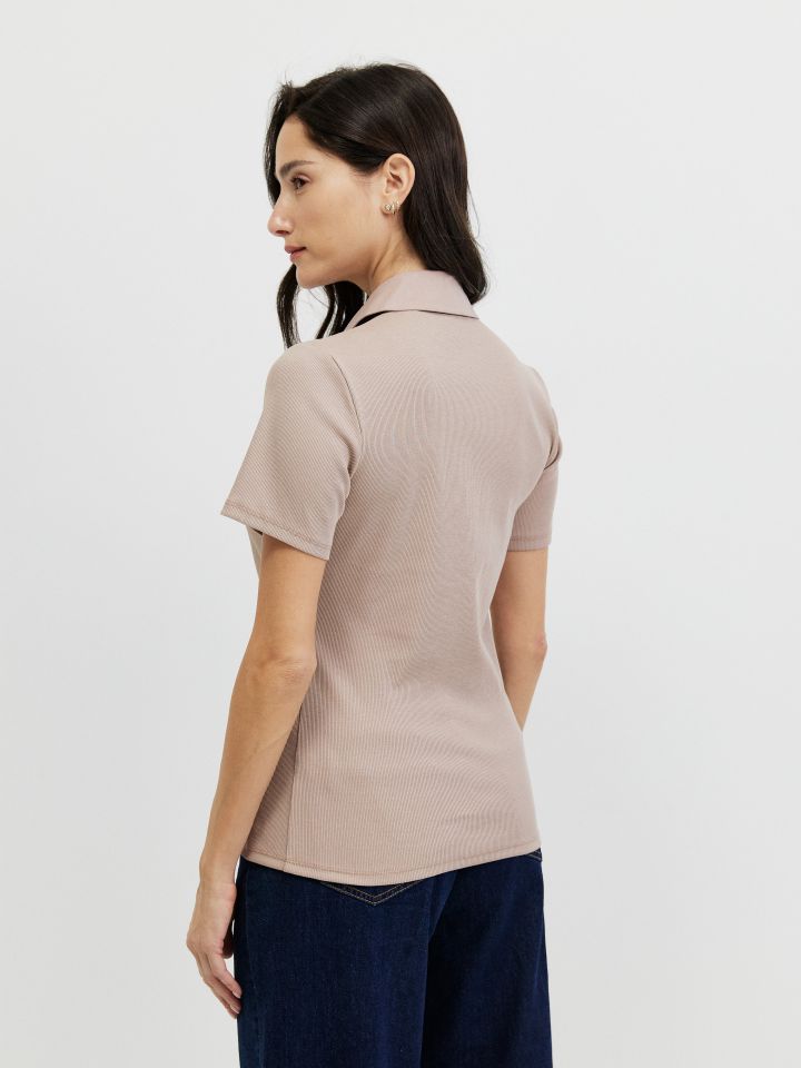 חולצה ריב שינה PROMO בצבע מוקה