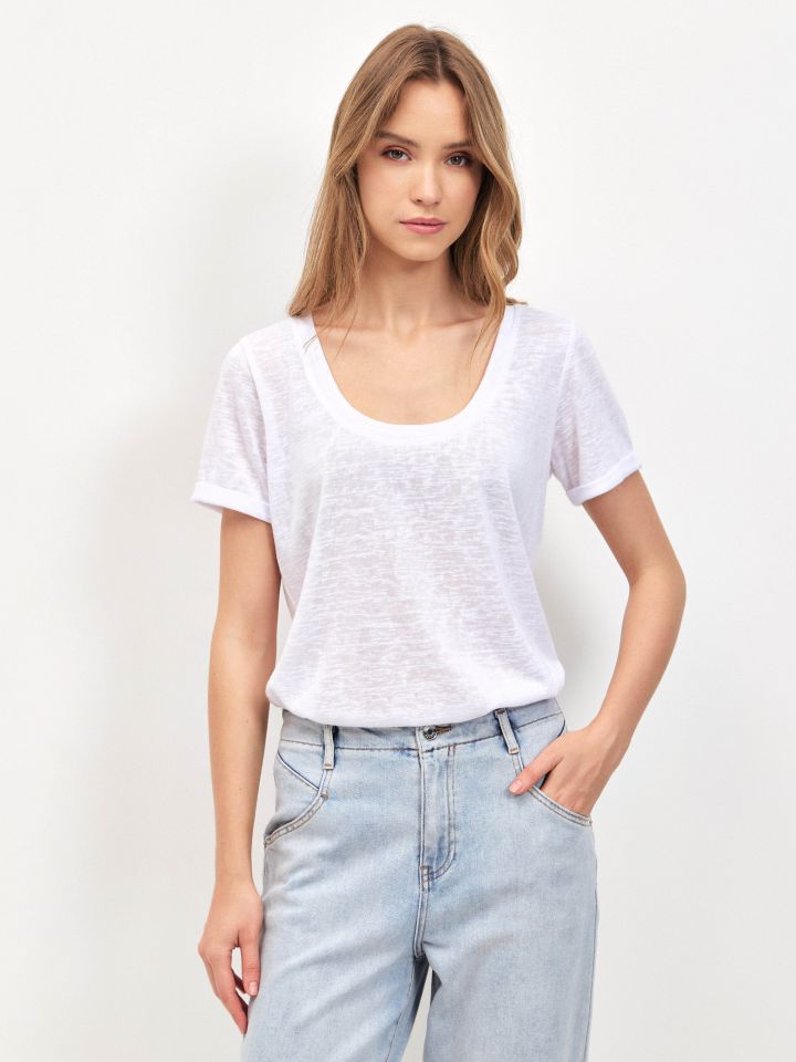 חולצה סלאב PROMO ILANIT בצבע לבן