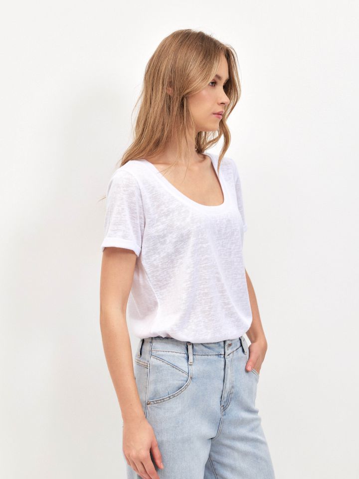 חולצה סלאב PROMO ILANIT בצבע לבן