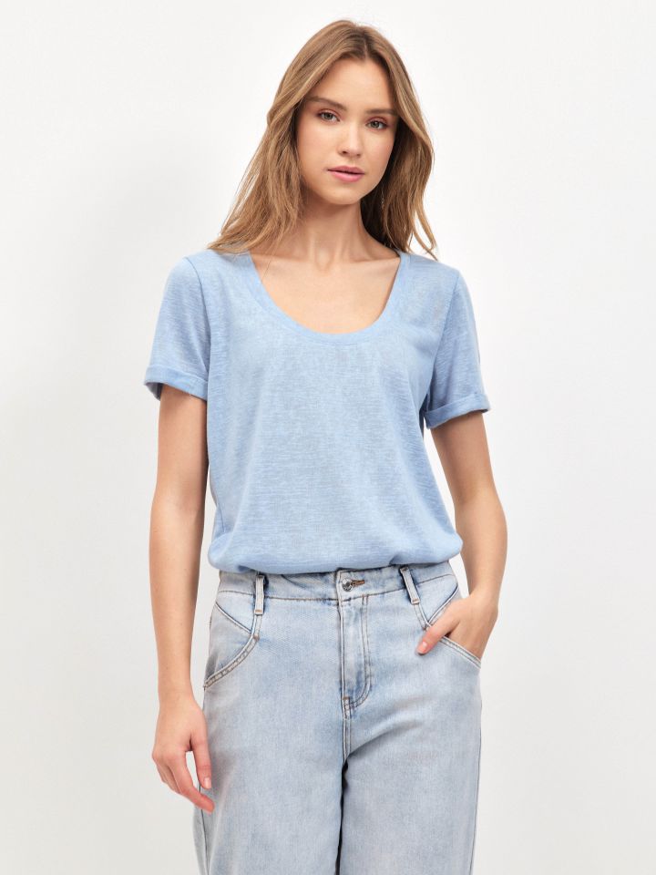 חולצה סלאב PROMO ILANIT בצבע תכלת