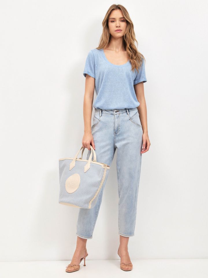 חולצה סלאב PROMO ILANIT בצבע תכלת