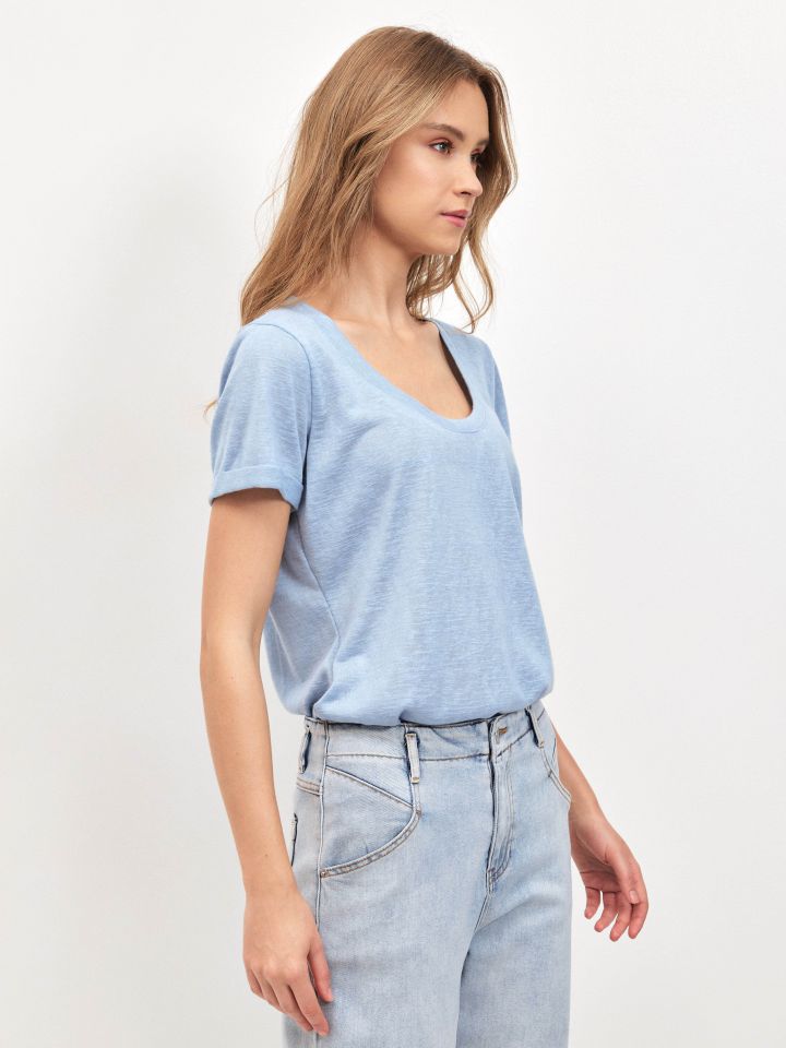 חולצה סלאב PROMO ILANIT בצבע תכלת