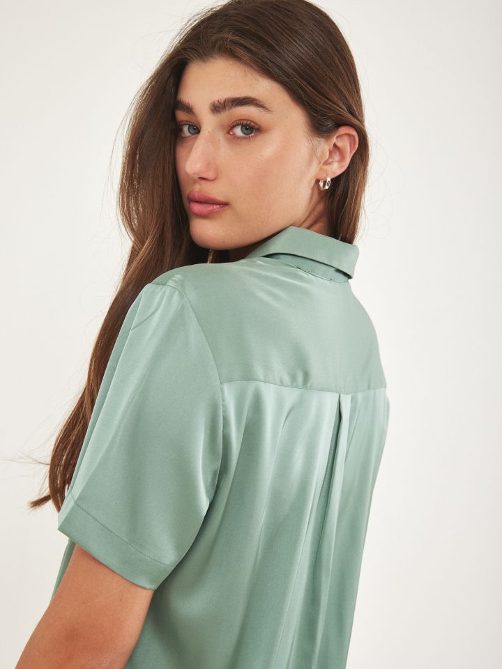 חולצה קשירה PROMO בצבע ירוק גולברי