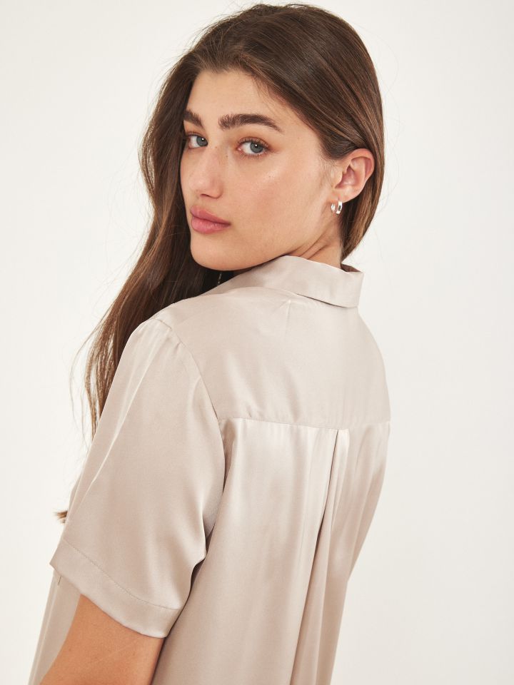 חולצה קשירה PROMO בצבע בייז’