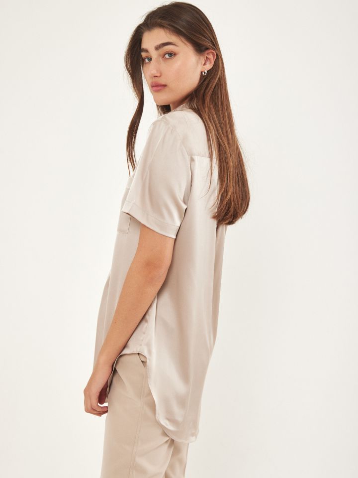 חולצה קשירה PROMO בצבע בייז’