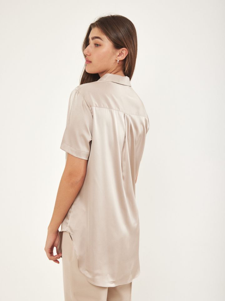 חולצה קשירה PROMO בצבע בייז’