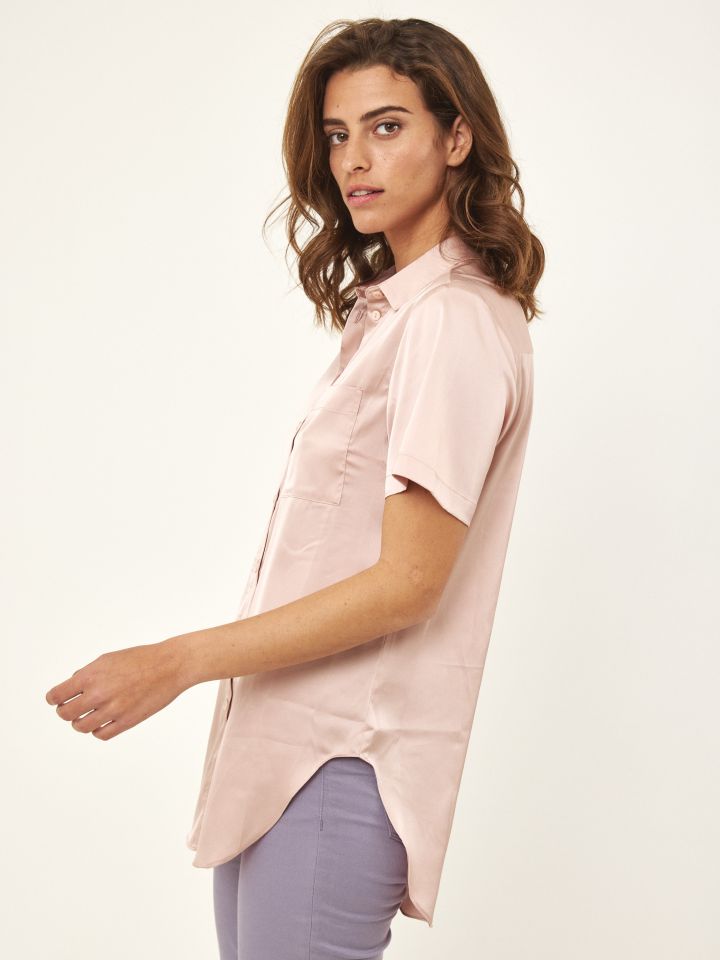 חולצה קשירה PROMO בצבע ורוד עתיק