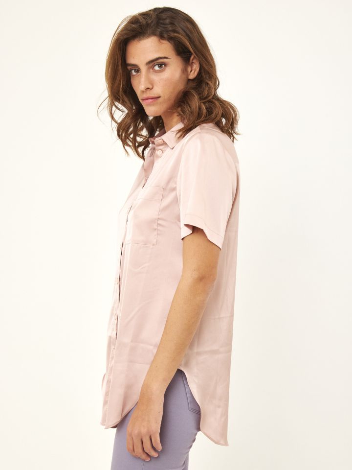 חולצה קשירה PROMO בצבע ורוד עתיק