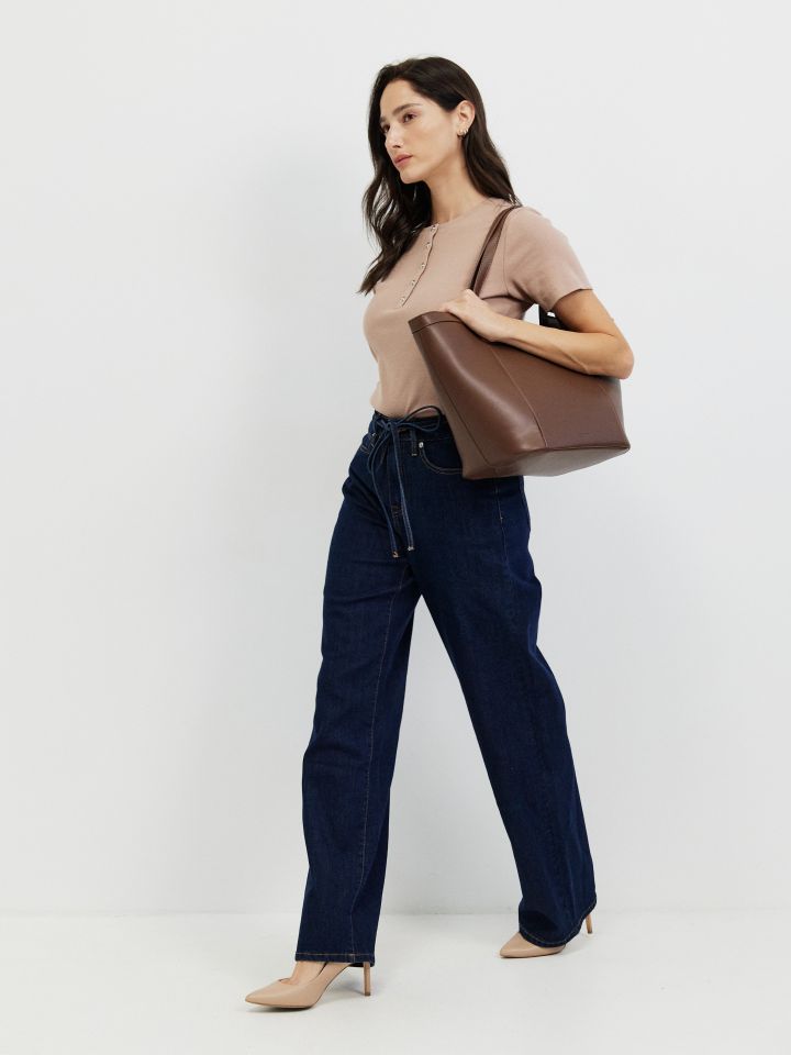 חולצה ריב שינה PROMO בצבע שוקו