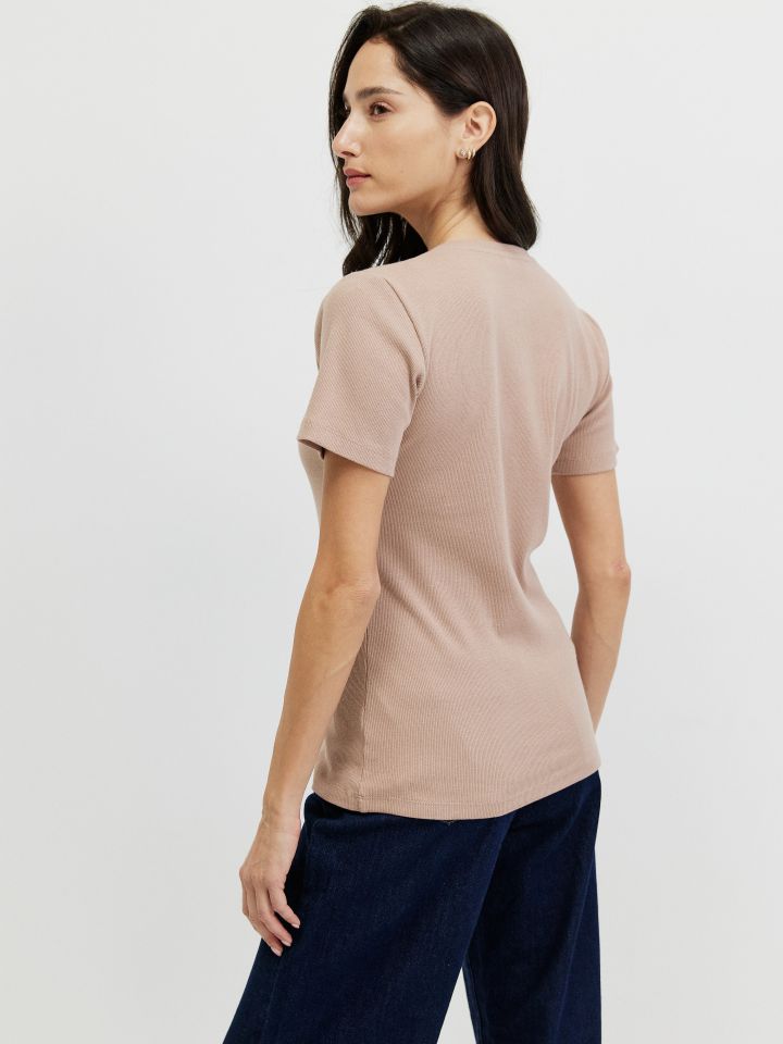 חולצה ריב שינה PROMO בצבע שוקו