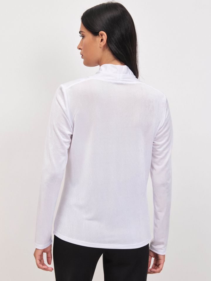 חולצה פתחים לורקס בצבע לבן