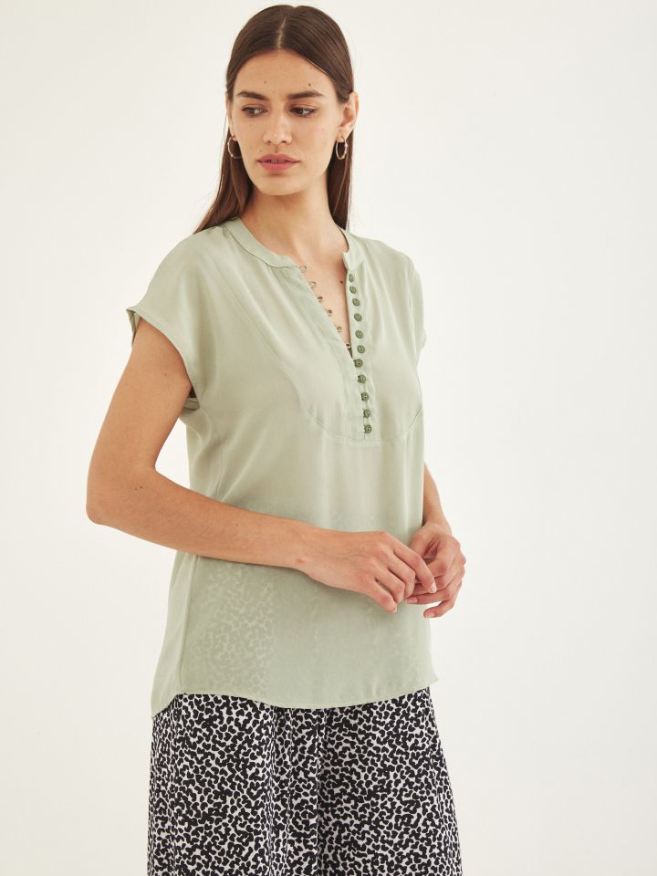 חולצה שינה PROMO בצבע ירוק