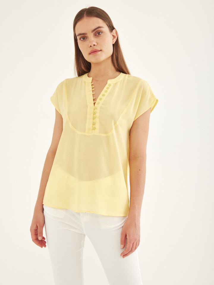 חולצה שינה PROMO בצבע צהוב