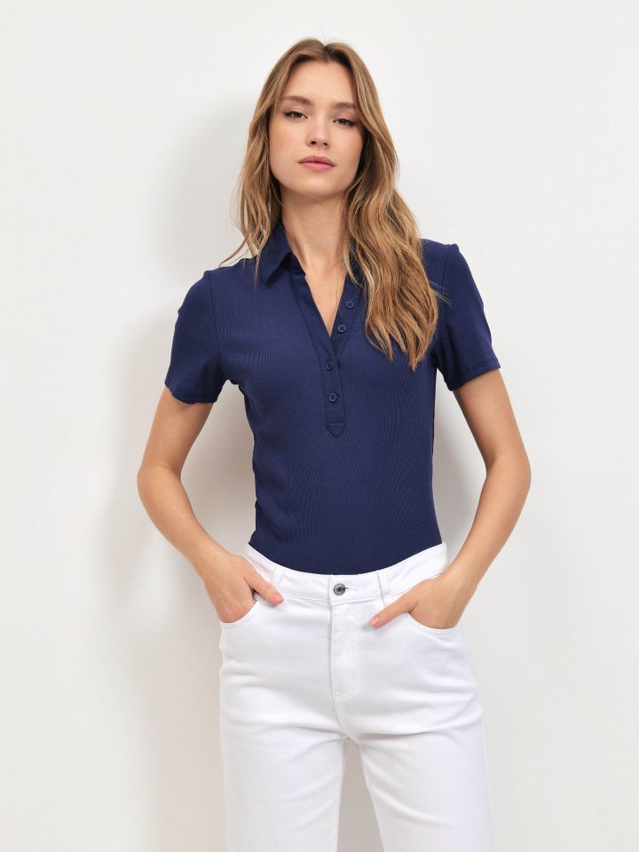 חולצה ריב שינה PROMO בצבע כחול אינדיגו