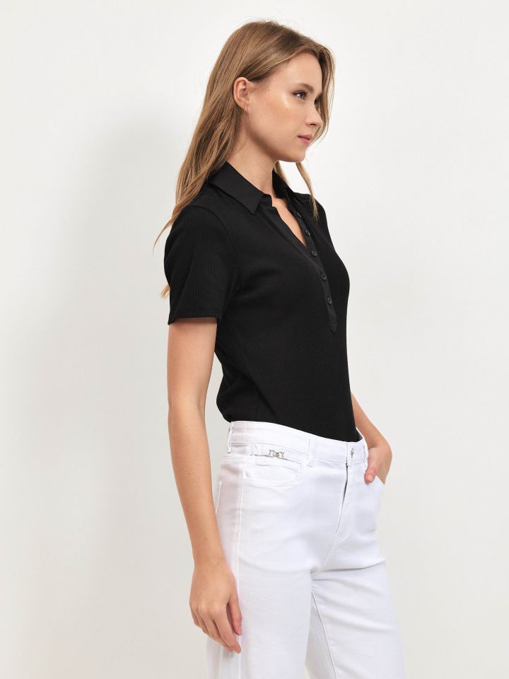 חולצה ריב שינה PROMO בצבע שחור