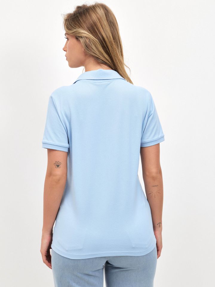 חולצה פיקה צוארון PROMO בצבע תכלת אורלי