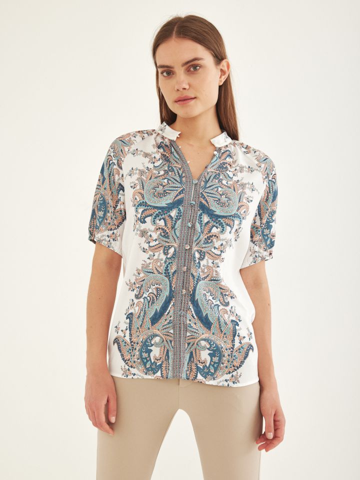 חולצה דפוס SHIRA בצבע פרחוני