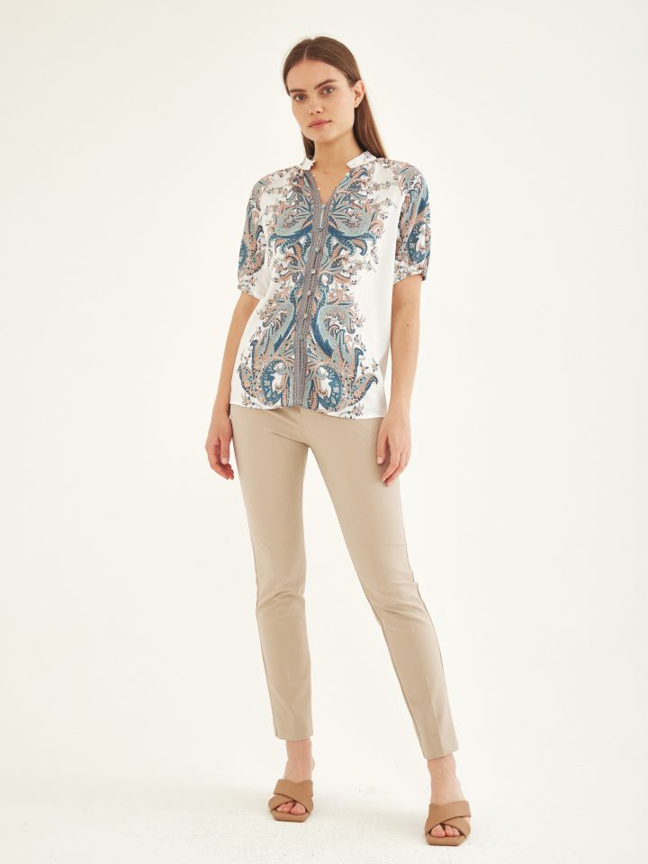 חולצה דפוס SHIRA בצבע פרחוני