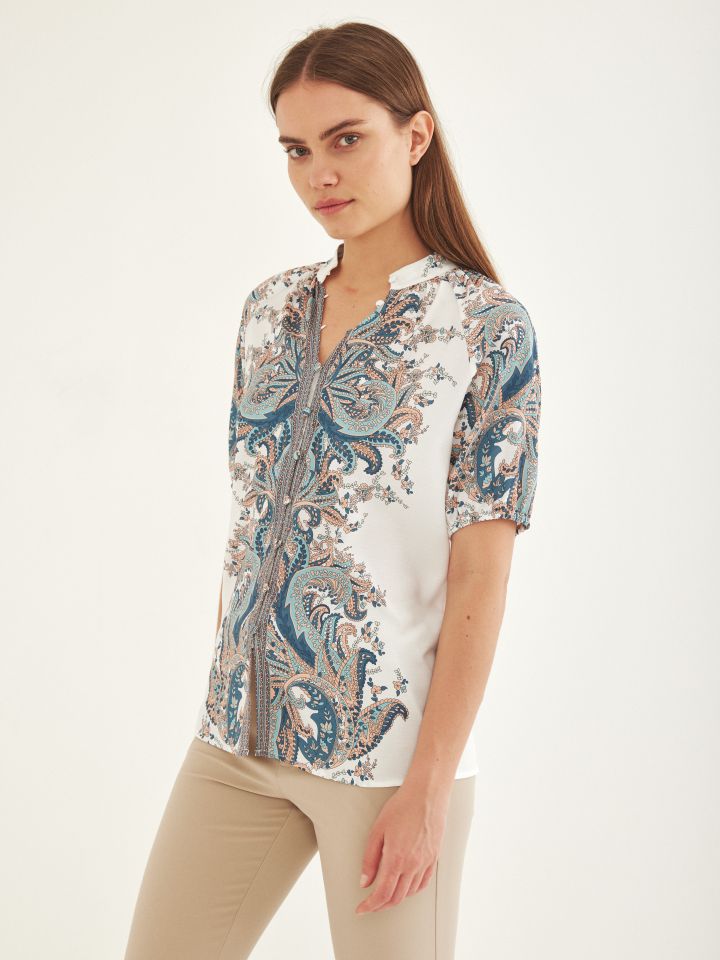 חולצה דפוס SHIRA בצבע פרחוני