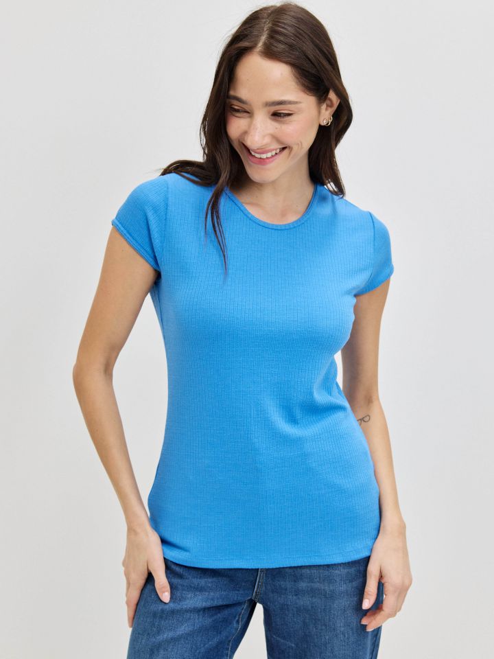 חולצה ריב PROMO בצבע כחול סקאי