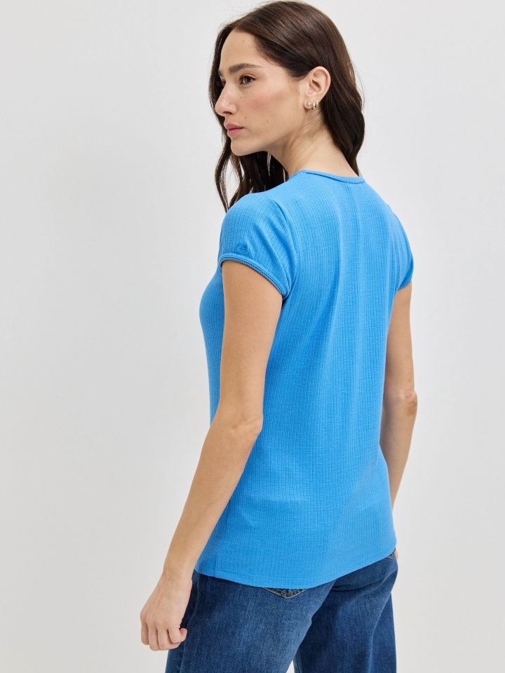 חולצה ריב PROMO בצבע כחול סקאי