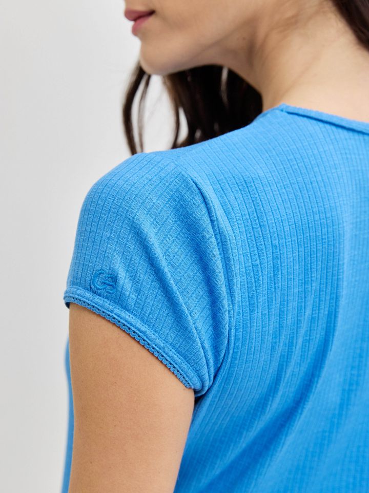 חולצה ריב PROMO בצבע כחול סקאי