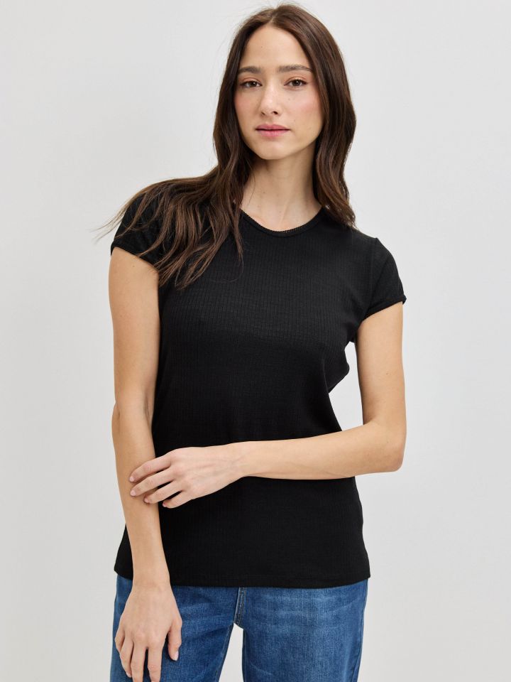 חולצה ריב PROMO בצבע שחור