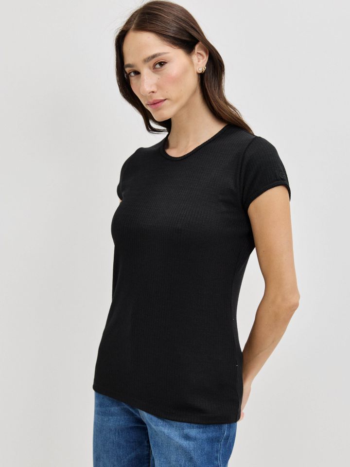 חולצה ריב PROMO בצבע שחור