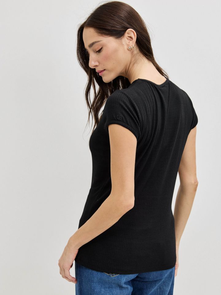 חולצה ריב PROMO בצבע שחור