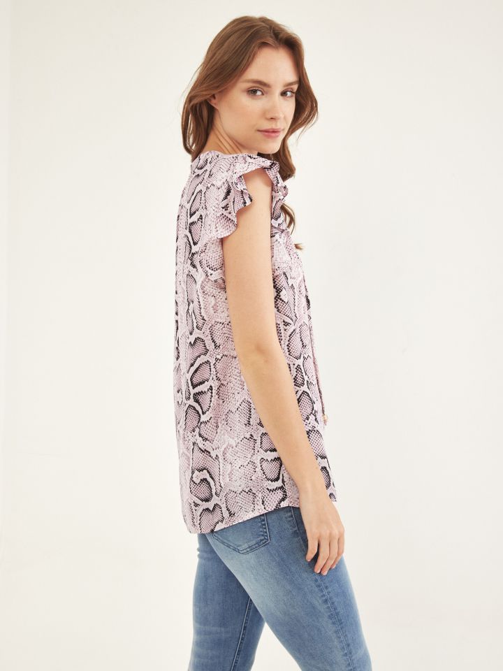 חולצה דפוס קשירה בצבע ורוד