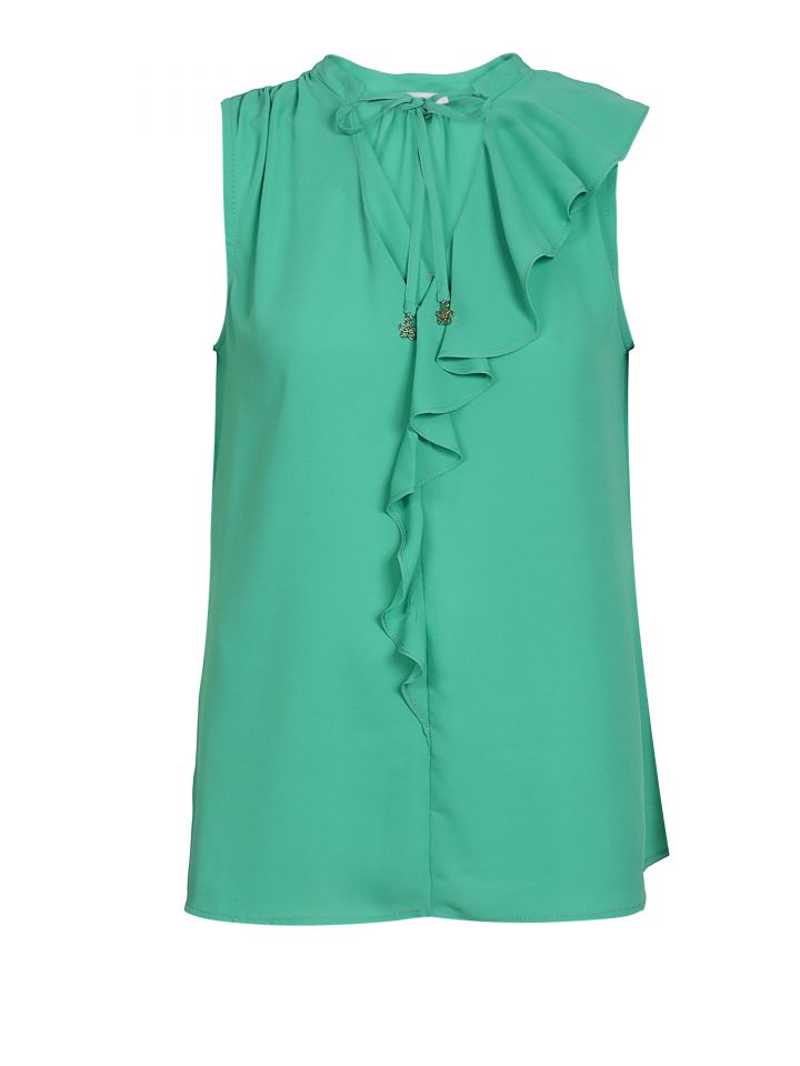 חולצה מלמלה בצבע ירוק בהיר