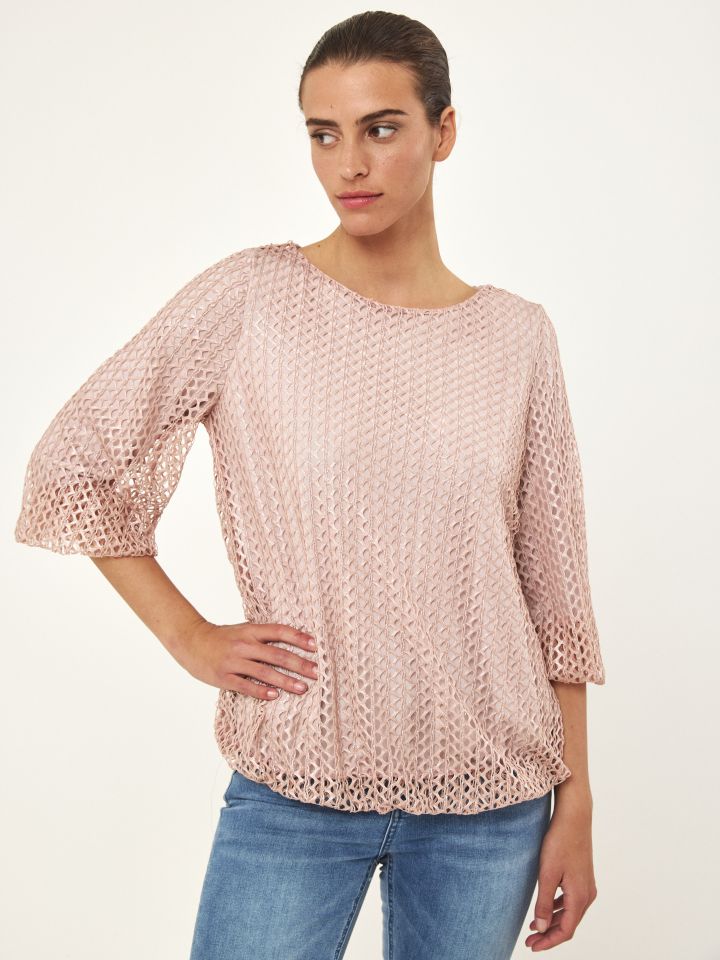 חולצה בלון קרושה לורקס בצבע ורוד עתיק