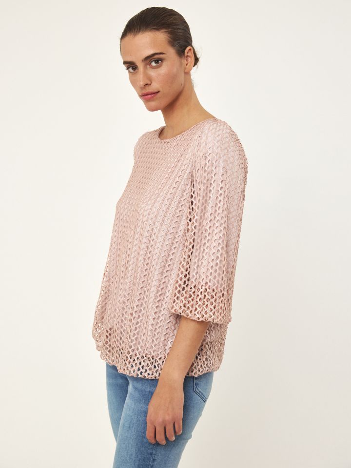 חולצה בלון קרושה לורקס בצבע ורוד עתיק