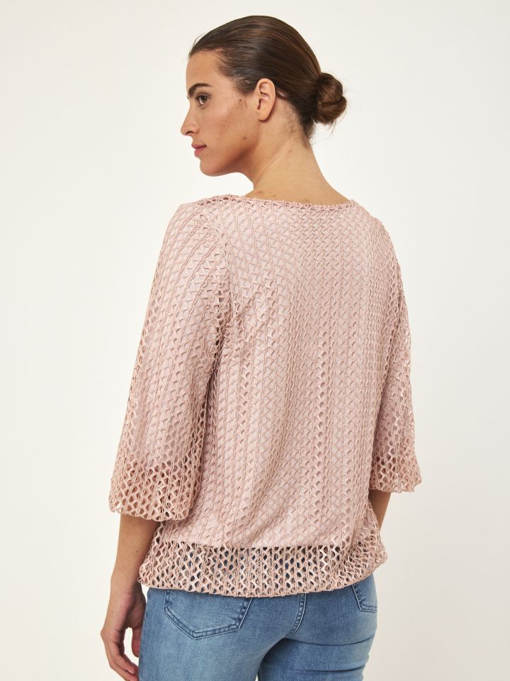 חולצה בלון קרושה לורקס בצבע ורוד עתיק