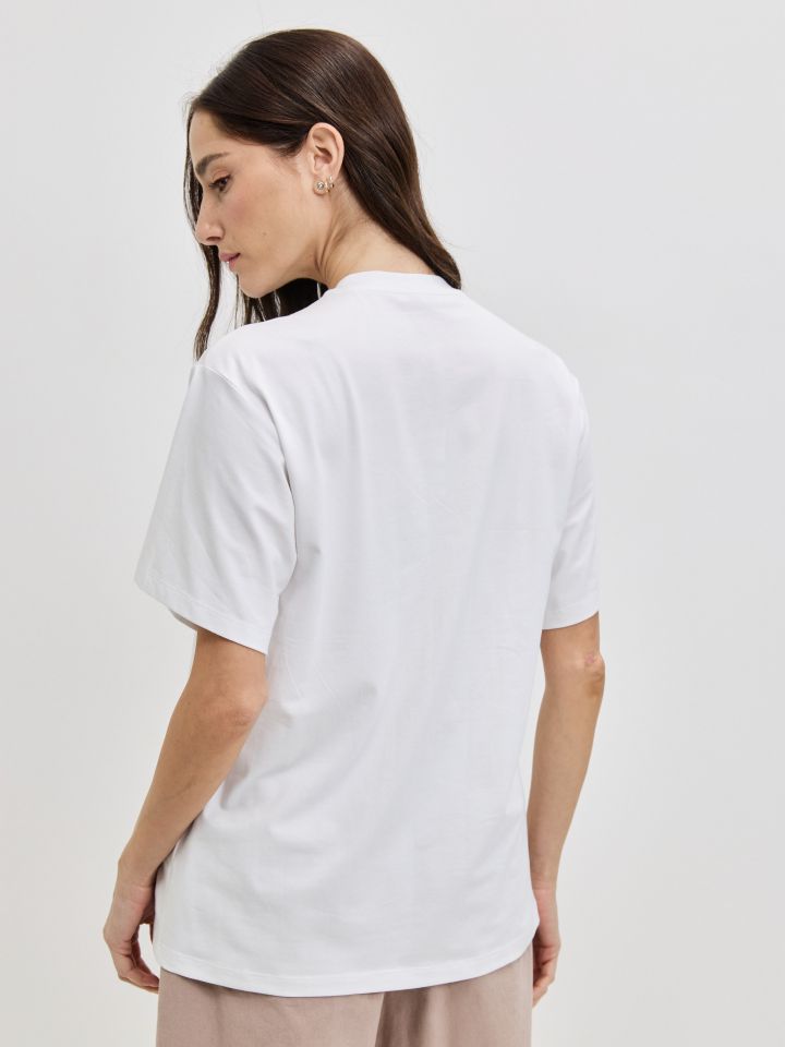 חולצה  PARIS PROMO בצבע לבן