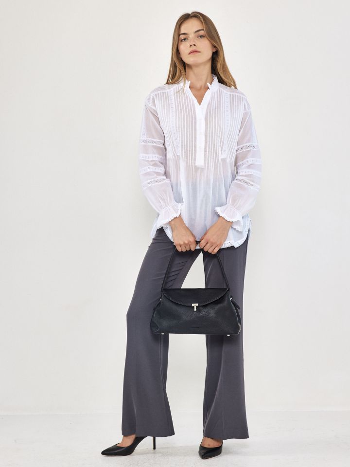 חולצה וואל נירוורים בצבע לבן