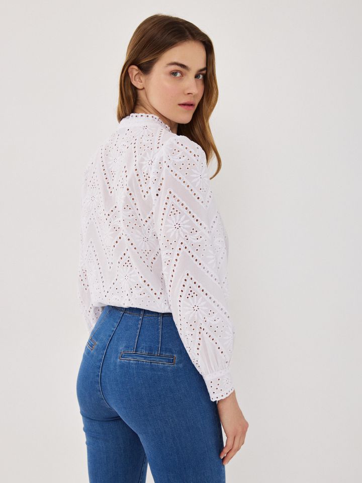 חולצה קרושה  PARIS בצבע לבן