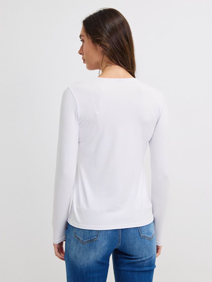 חולצה ניקי PROMO בצבע לבן