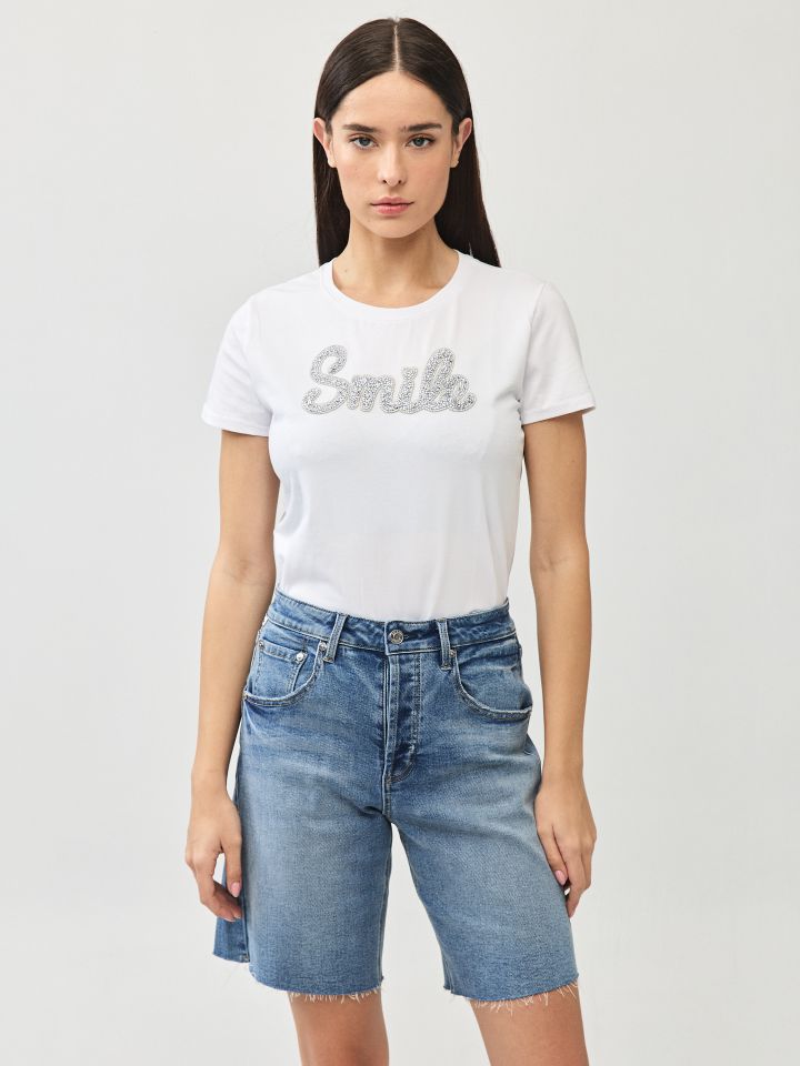 חולצה ניקי SMILA PROMO בצבע לבן