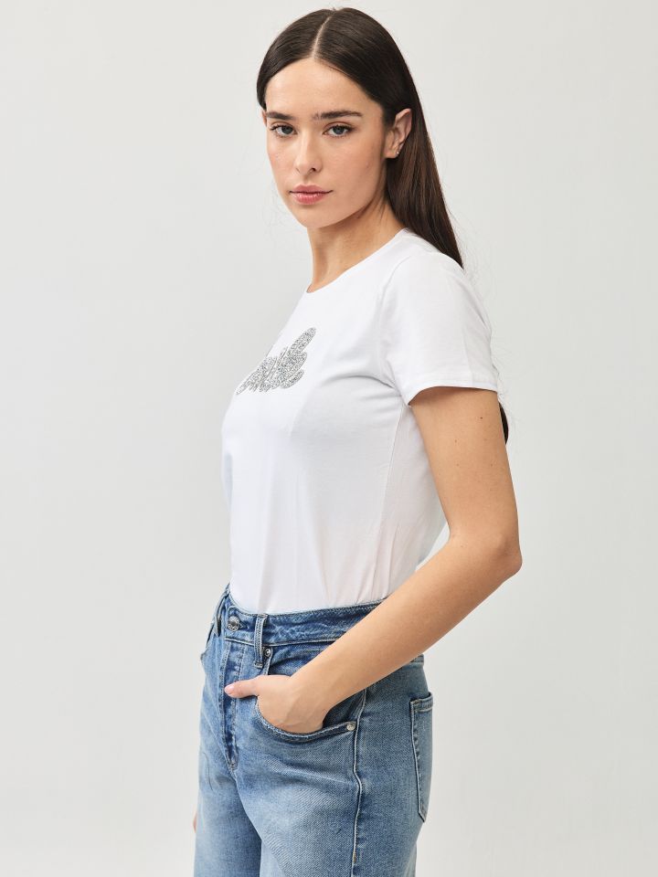 חולצה ניקי SMILA PROMO בצבע לבן