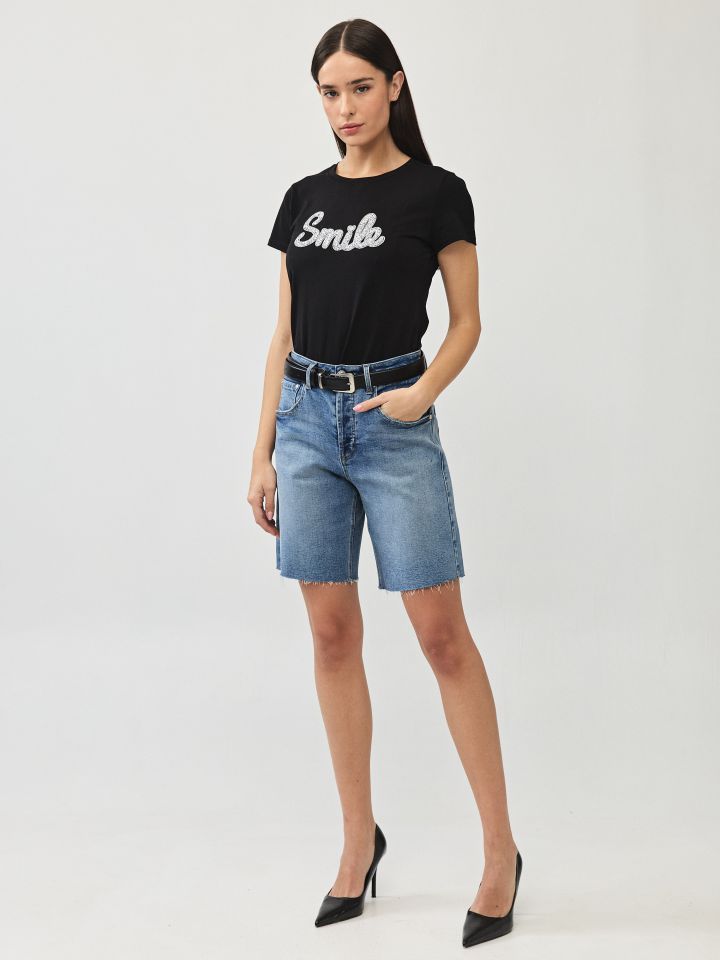 חולצה ניקי SMILA PROMO בצבע שחור