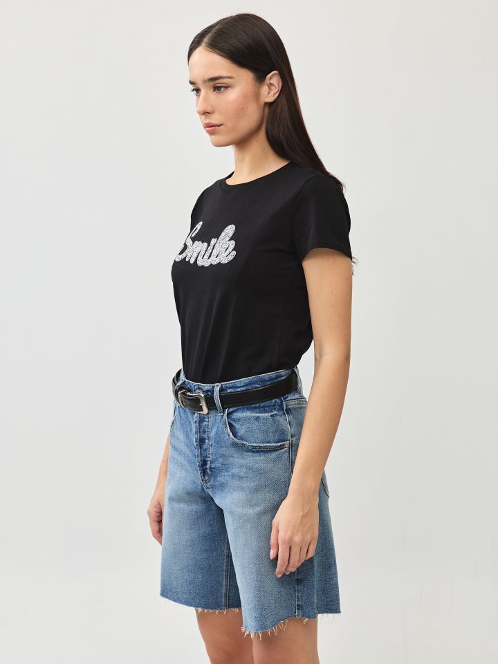 חולצה ניקי SMILA PROMO בצבע שחור