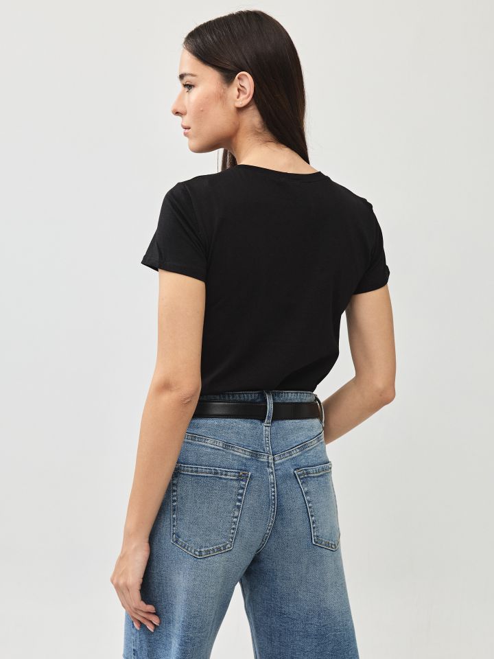 חולצה ניקי SMILA PROMO בצבע שחור