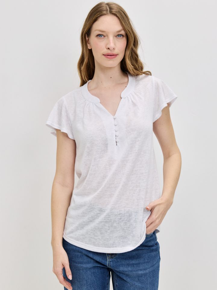 חולצה סלאב שינה PROMO בצבע לבן