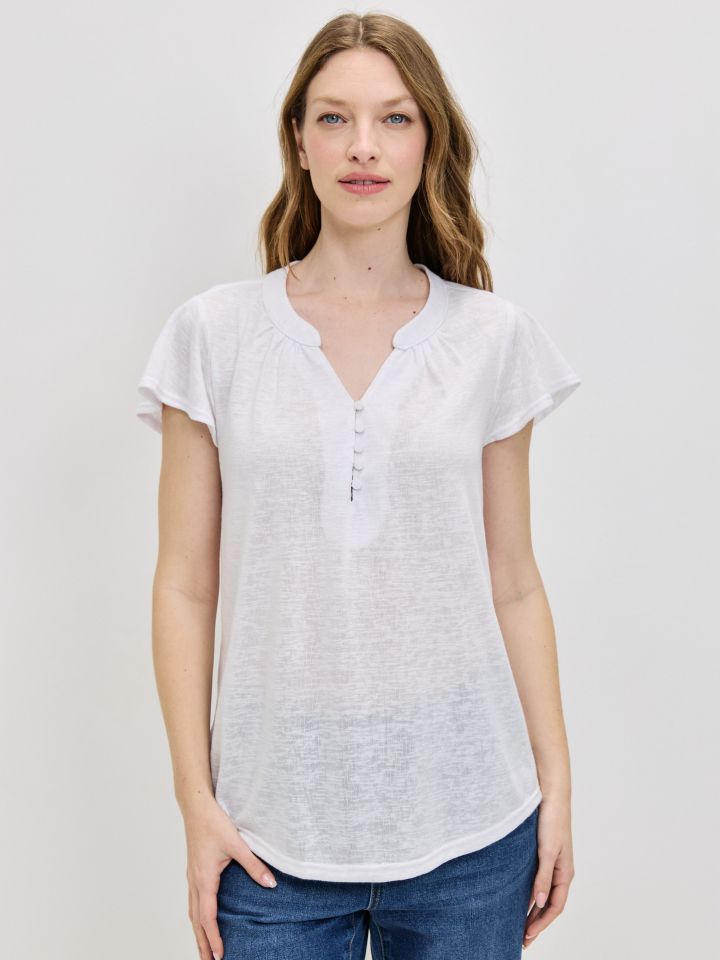 חולצה סלאב שינה PROMO בצבע לבן