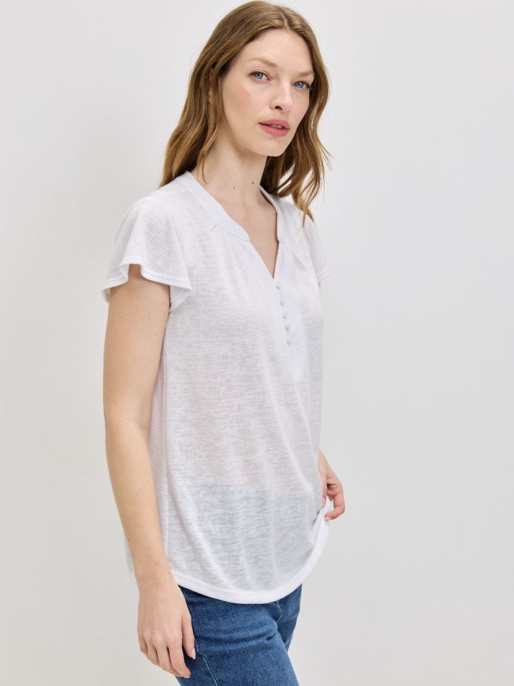 חולצה סלאב שינה PROMO בצבע לבן