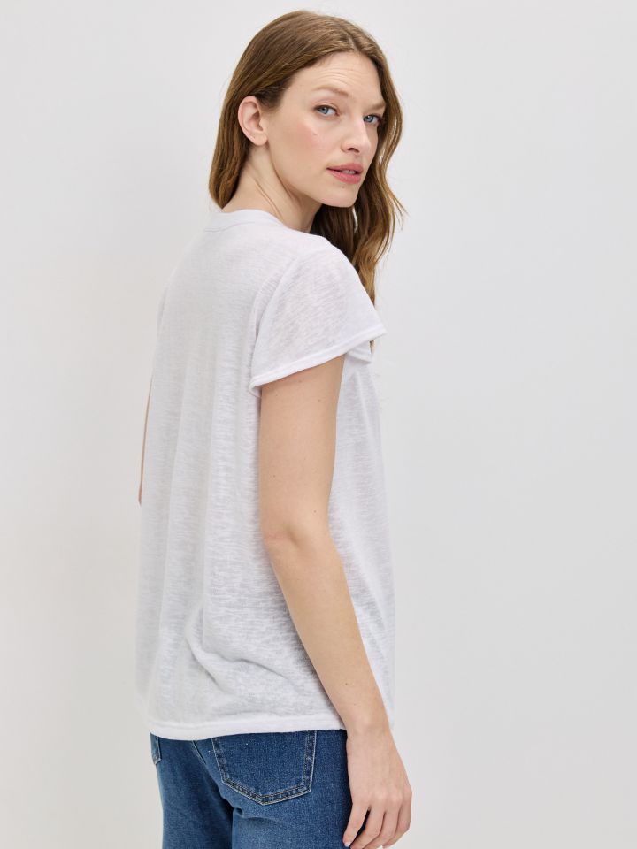 חולצה סלאב שינה PROMO בצבע לבן