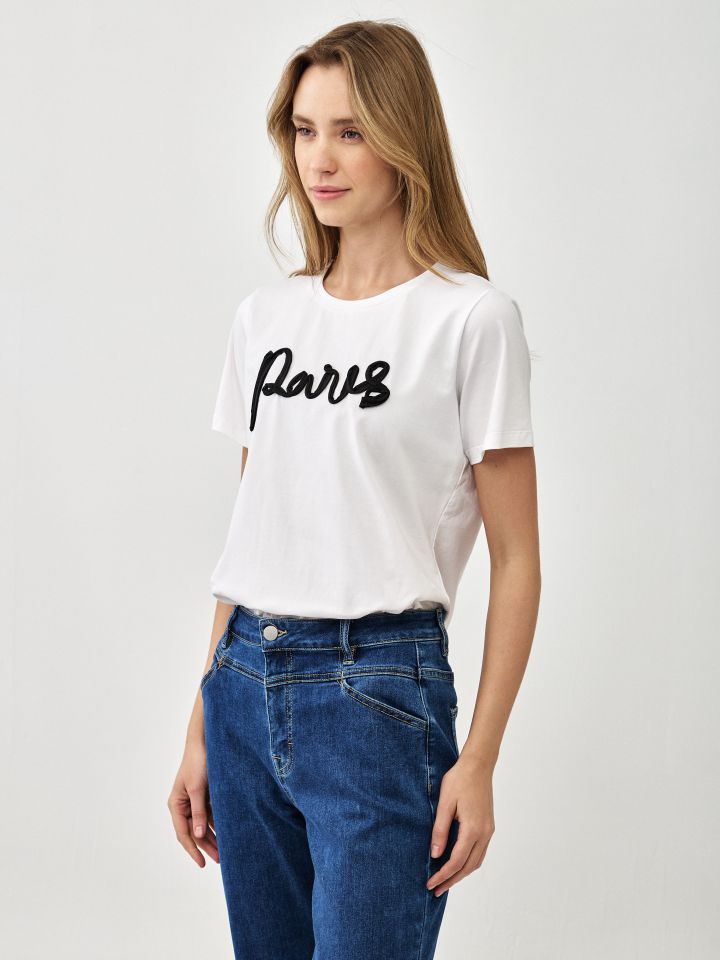 חולצה  PARIS PROMO בצבע אופוויט